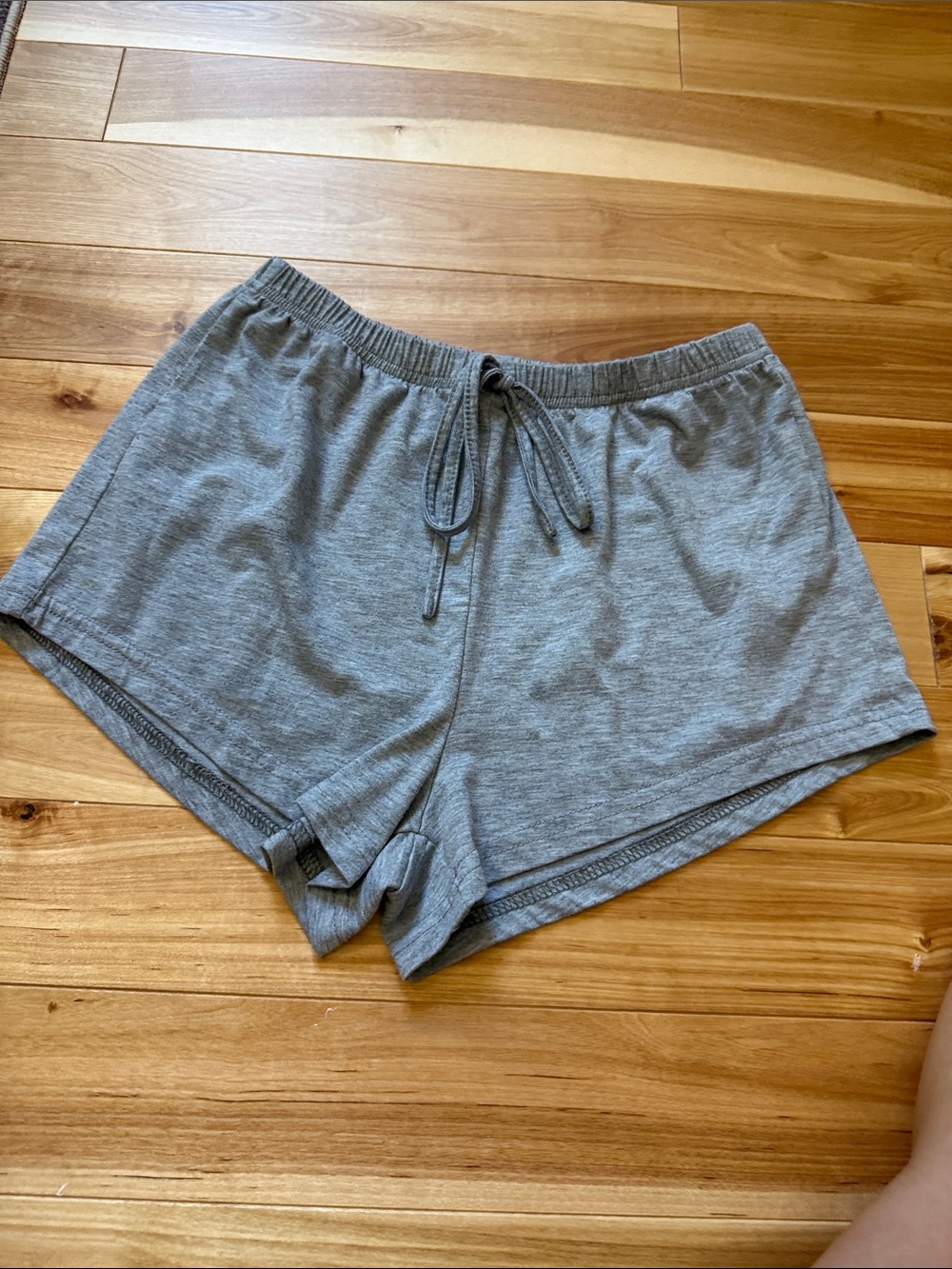 Women's Gray Jersey Lounge Shorts